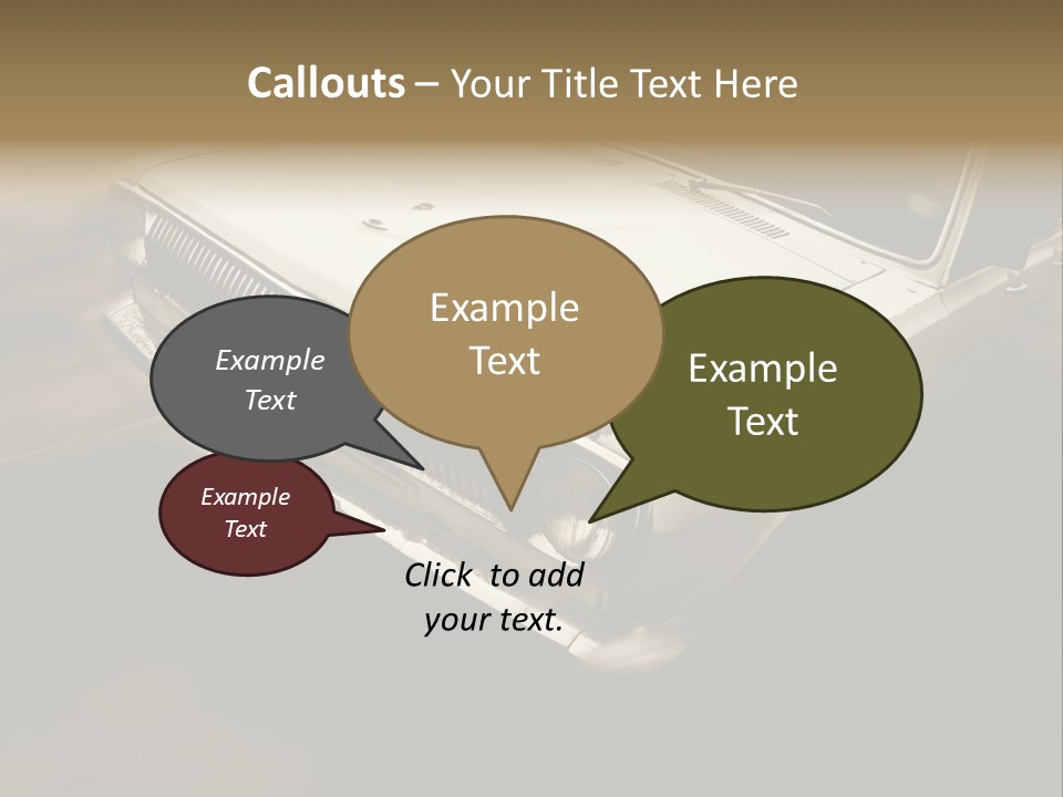 Road City Car PowerPoint Template