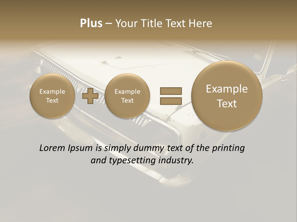 Road City Car PowerPoint Template