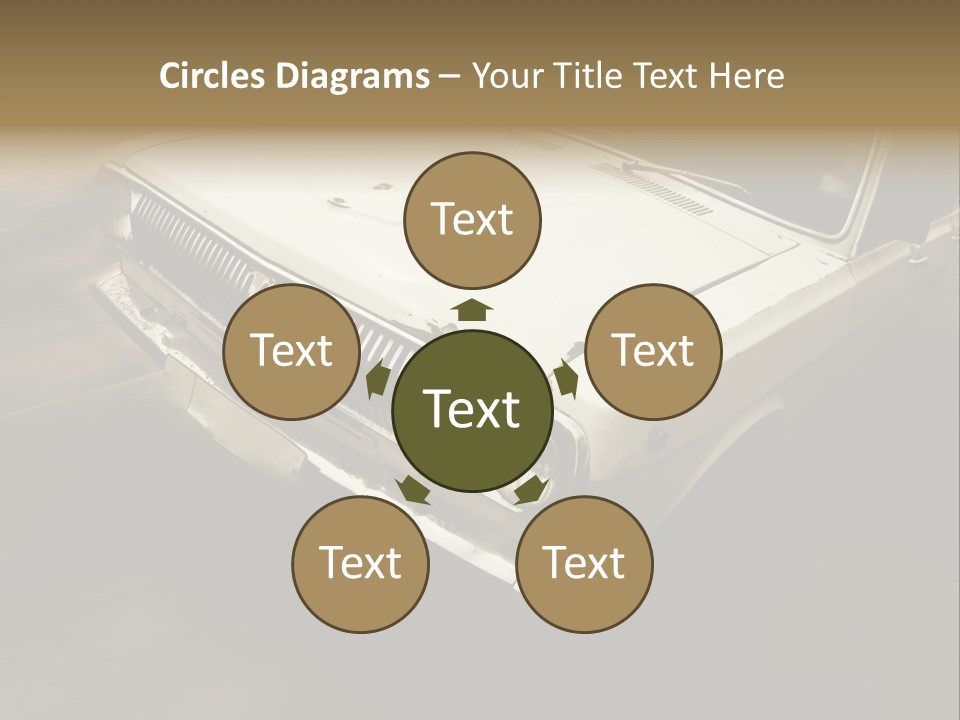 Road City Car PowerPoint Template