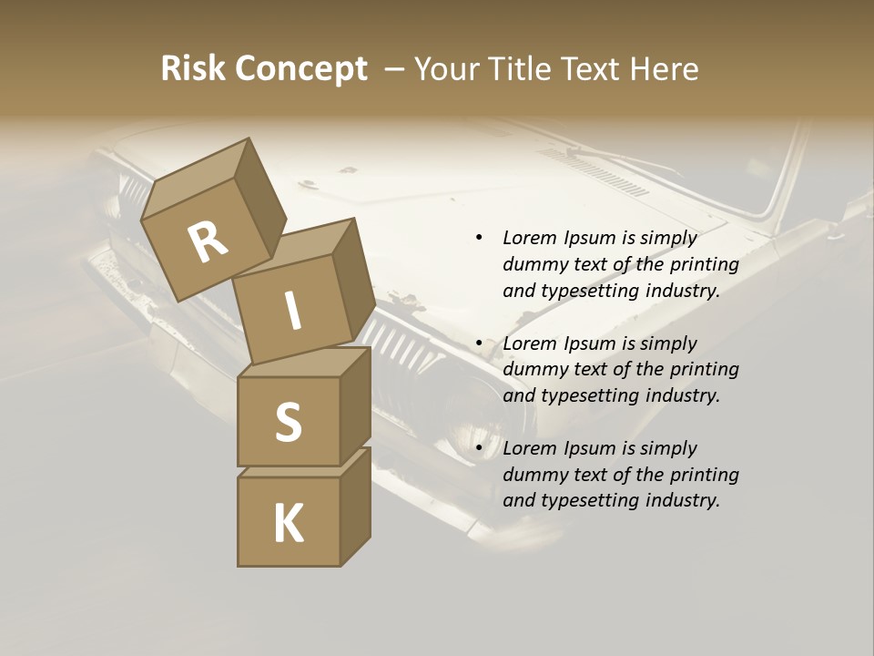 Road City Car PowerPoint Template