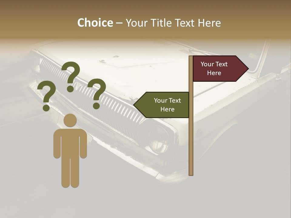 Road City Car PowerPoint Template