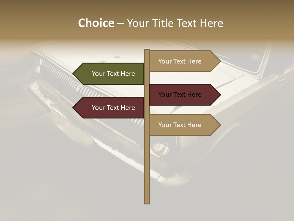 Road City Car PowerPoint Template
