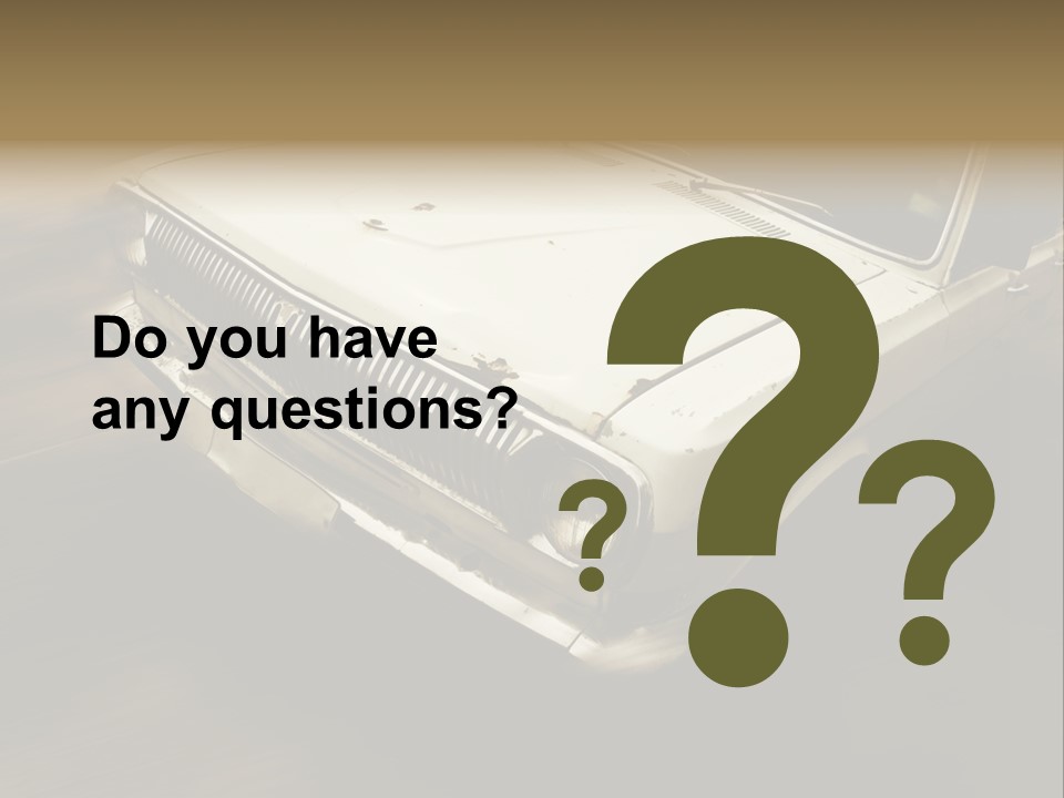 Road City Car PowerPoint Template