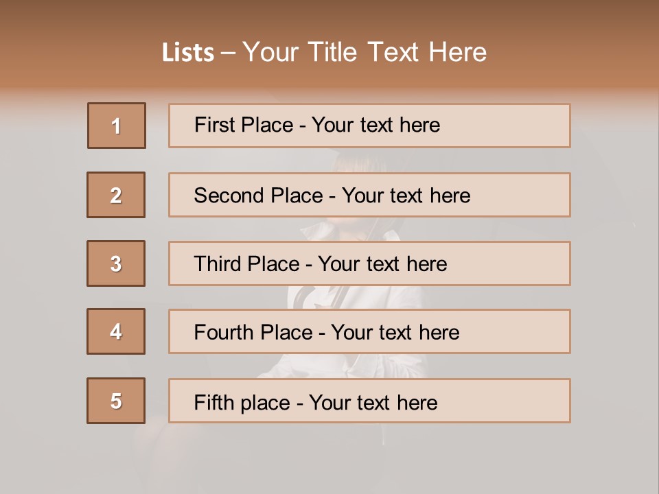 One Cheerful Business PowerPoint Template
