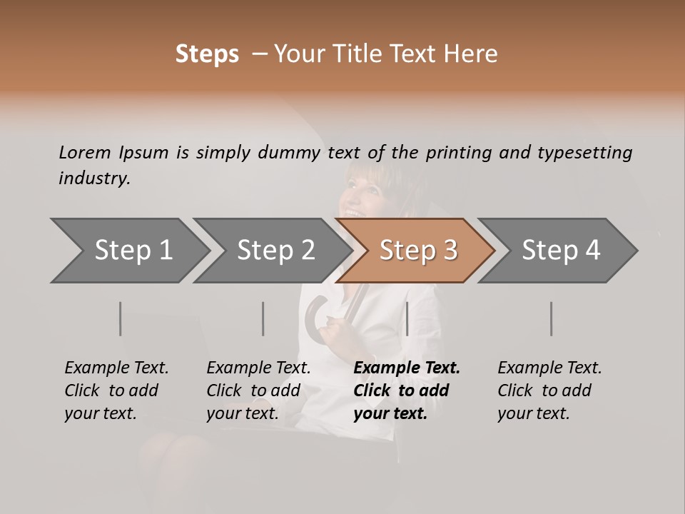 One Cheerful Business PowerPoint Template