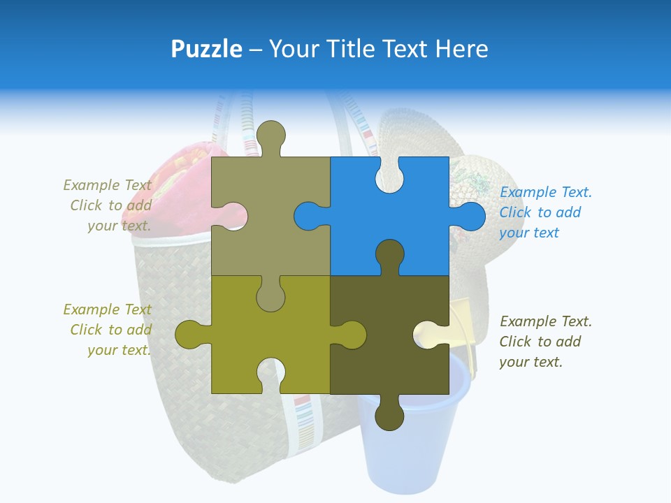 Sea Beach Sand Pail PowerPoint Template