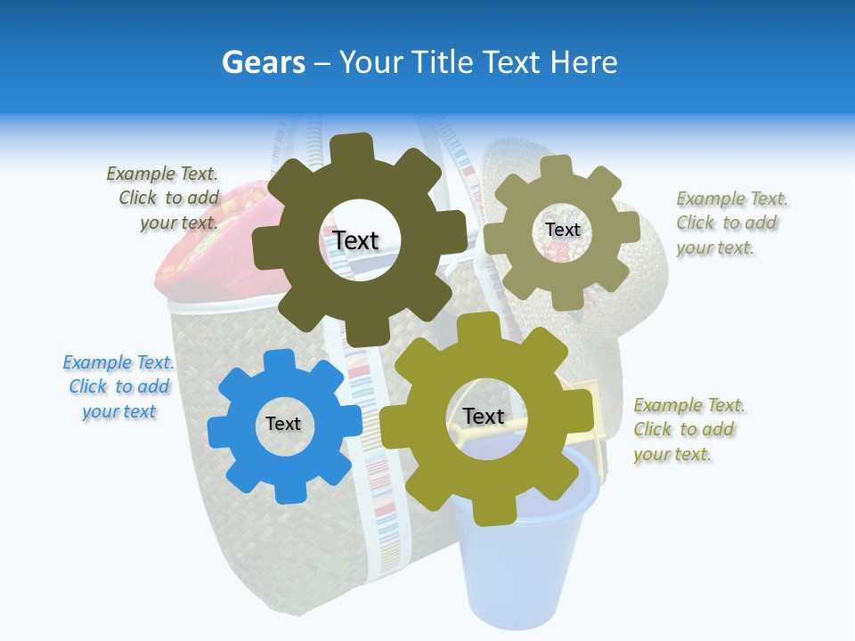 Sea Beach Sand Pail PowerPoint Template