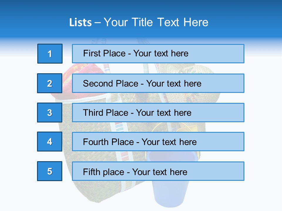 Sea Beach Sand Pail PowerPoint Template
