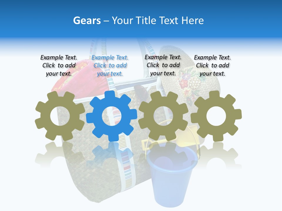 Sea Beach Sand Pail PowerPoint Template