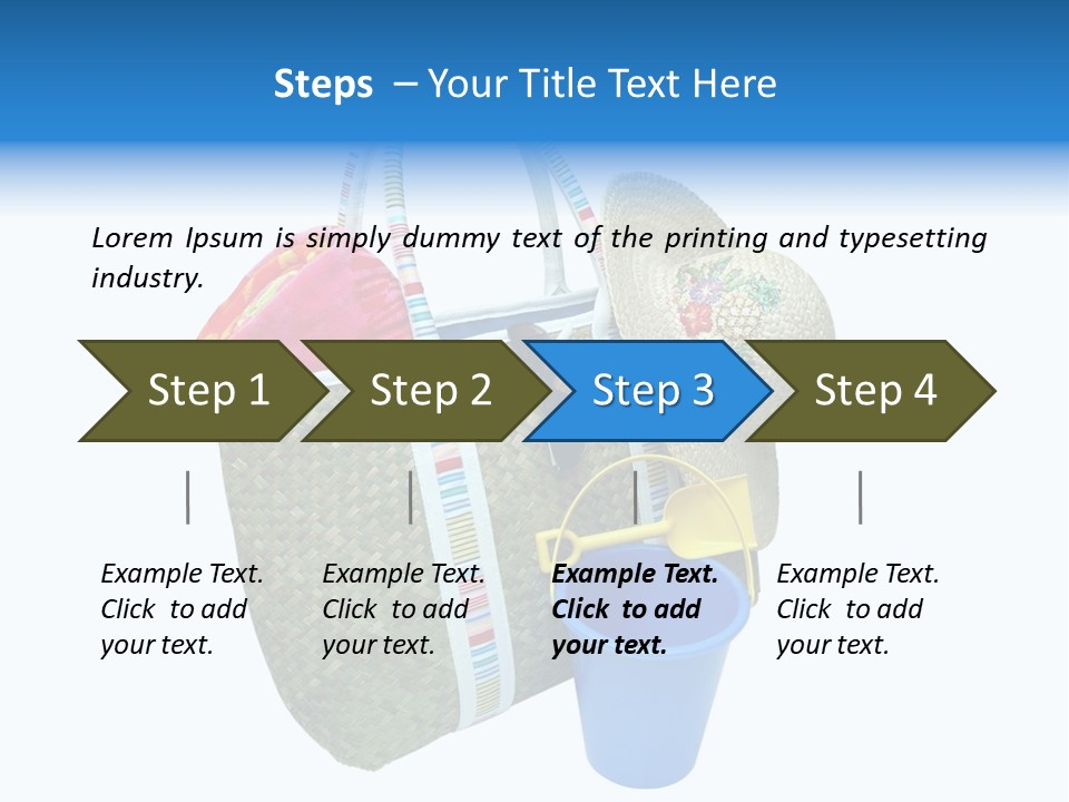 Sea Beach Sand Pail PowerPoint Template