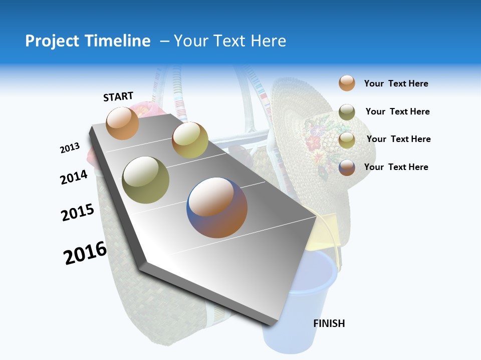 Sea Beach Sand Pail PowerPoint Template