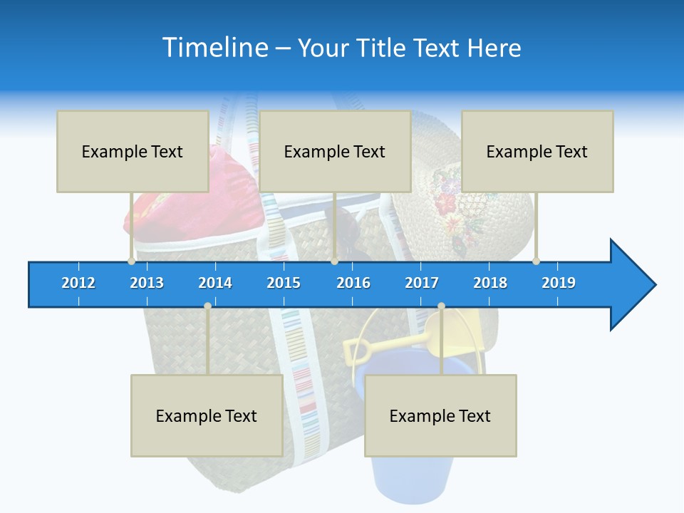 Sea Beach Sand Pail PowerPoint Template