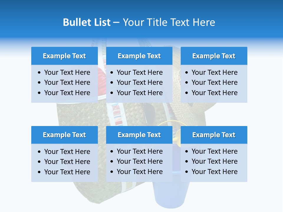 Sea Beach Sand Pail PowerPoint Template