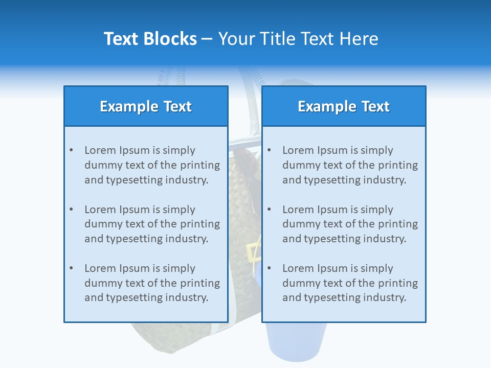 Sea Beach Sand Pail PowerPoint Template