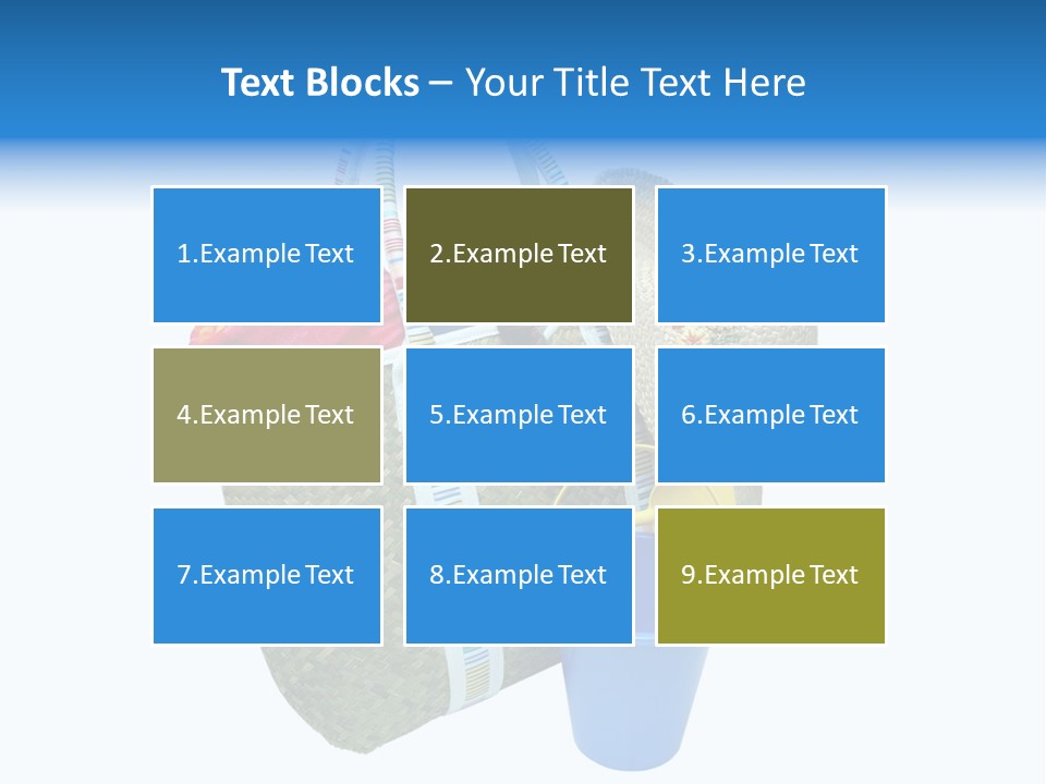 Sea Beach Sand Pail PowerPoint Template