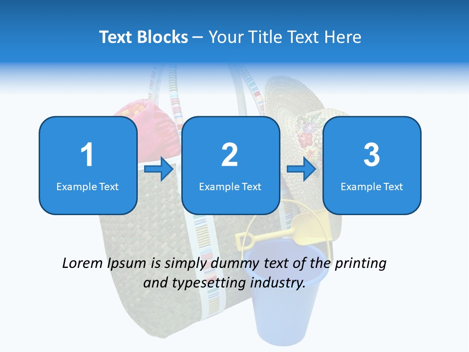 Sea Beach Sand Pail PowerPoint Template
