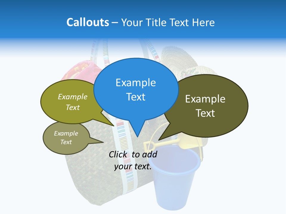 Sea Beach Sand Pail PowerPoint Template