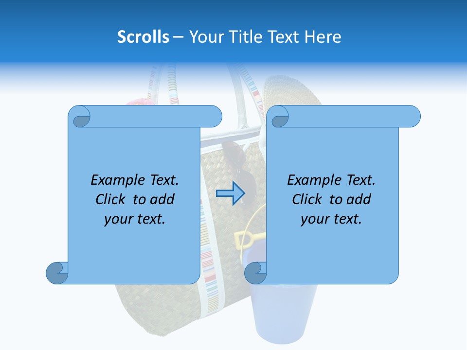 Sea Beach Sand Pail PowerPoint Template