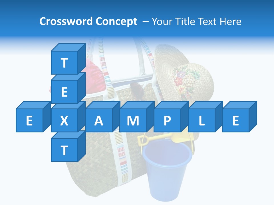 Sea Beach Sand Pail PowerPoint Template