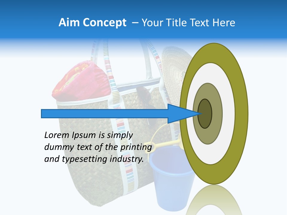 Sea Beach Sand Pail PowerPoint Template