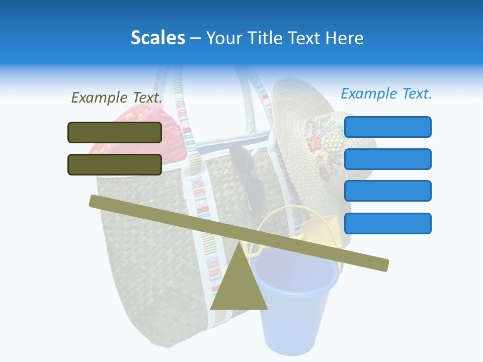 Sea Beach Sand Pail PowerPoint Template