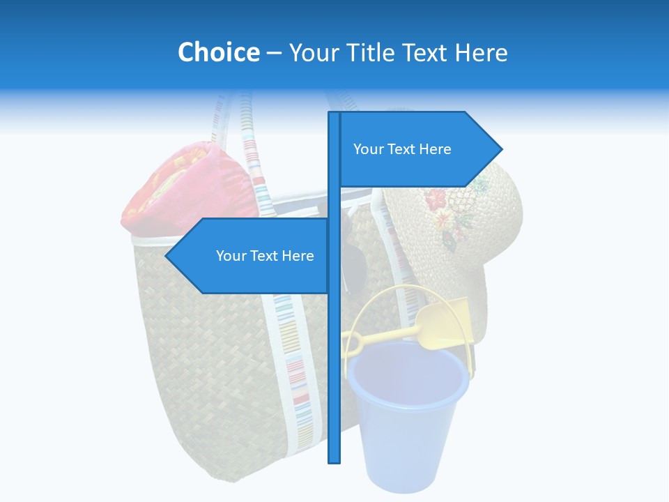 Sea Beach Sand Pail PowerPoint Template