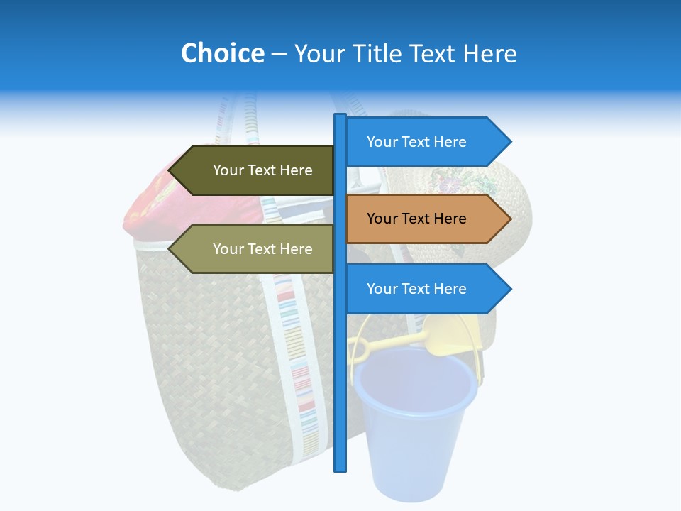 Sea Beach Sand Pail PowerPoint Template