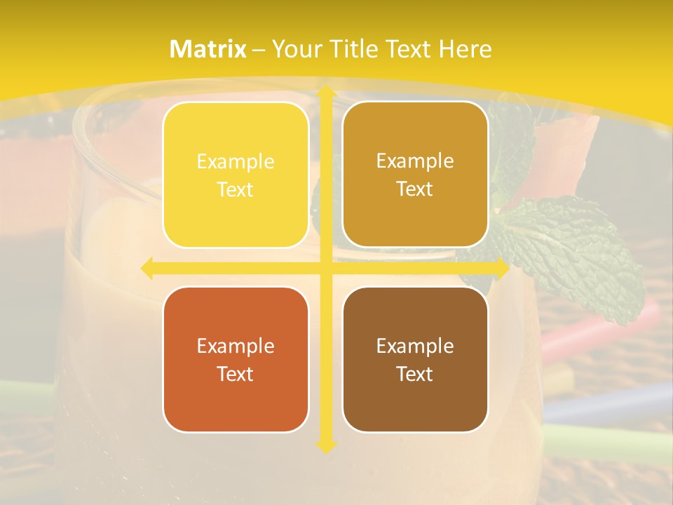 Food Juice Garnish PowerPoint Template