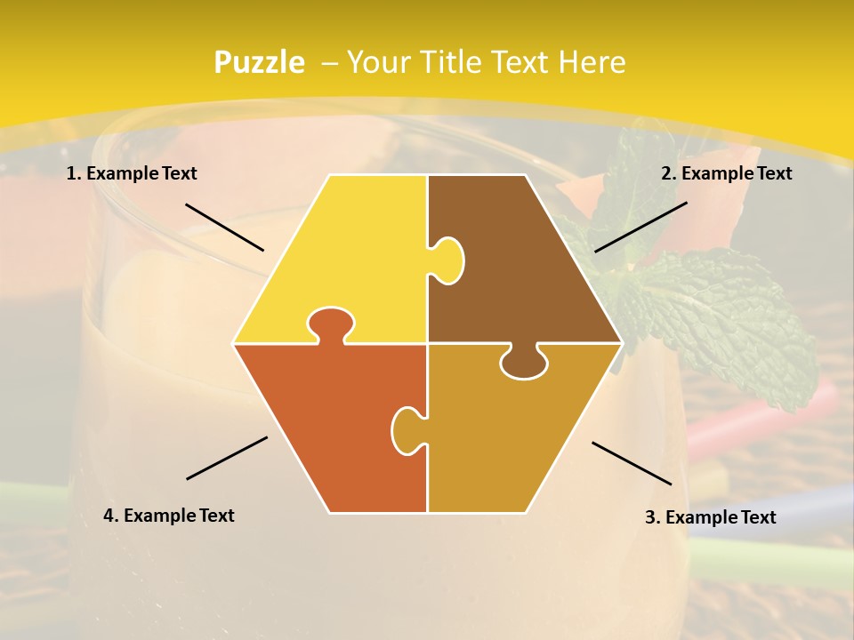 Food Juice Garnish PowerPoint Template