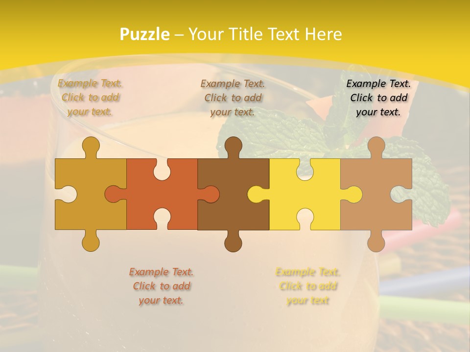 Food Juice Garnish PowerPoint Template