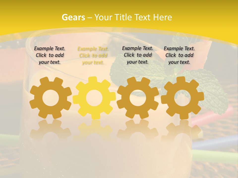 Food Juice Garnish PowerPoint Template