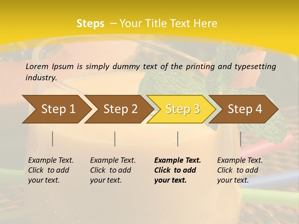 Food Juice Garnish PowerPoint Template