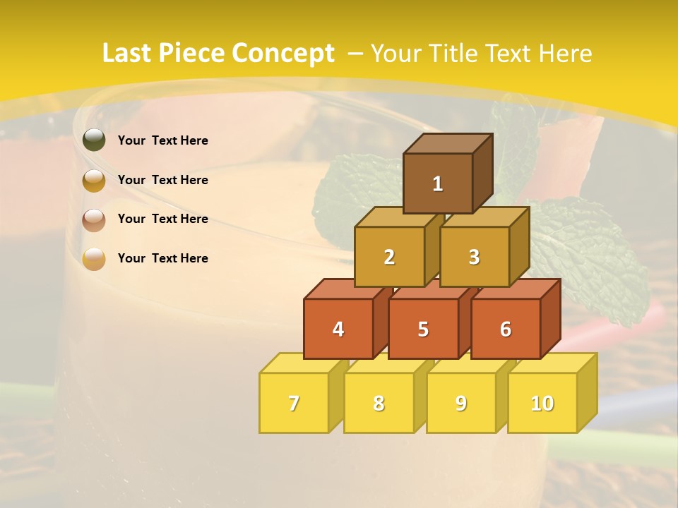 Food Juice Garnish PowerPoint Template