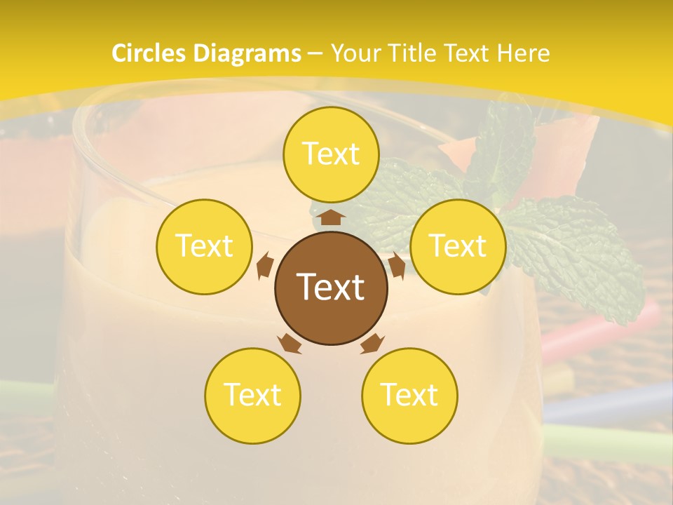 Food Juice Garnish PowerPoint Template