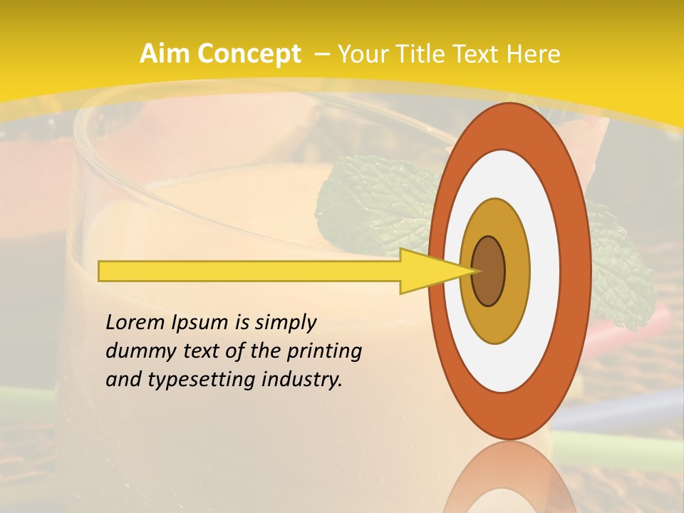 Food Juice Garnish PowerPoint Template