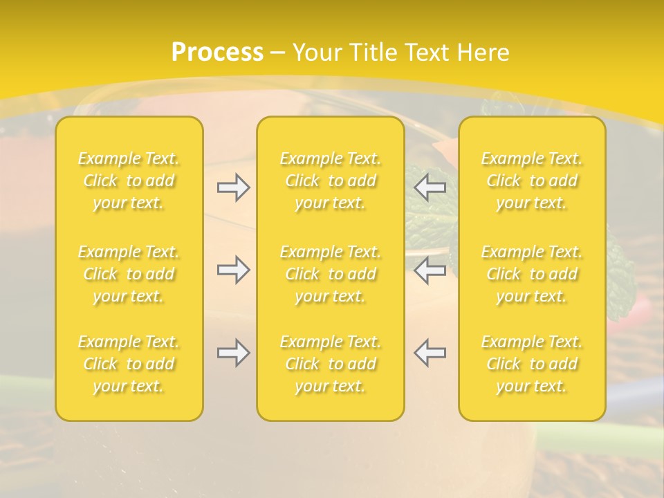 Food Juice Garnish PowerPoint Template