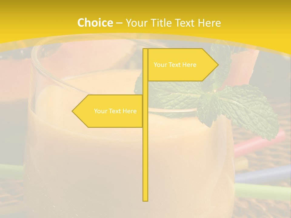 Food Juice Garnish PowerPoint Template