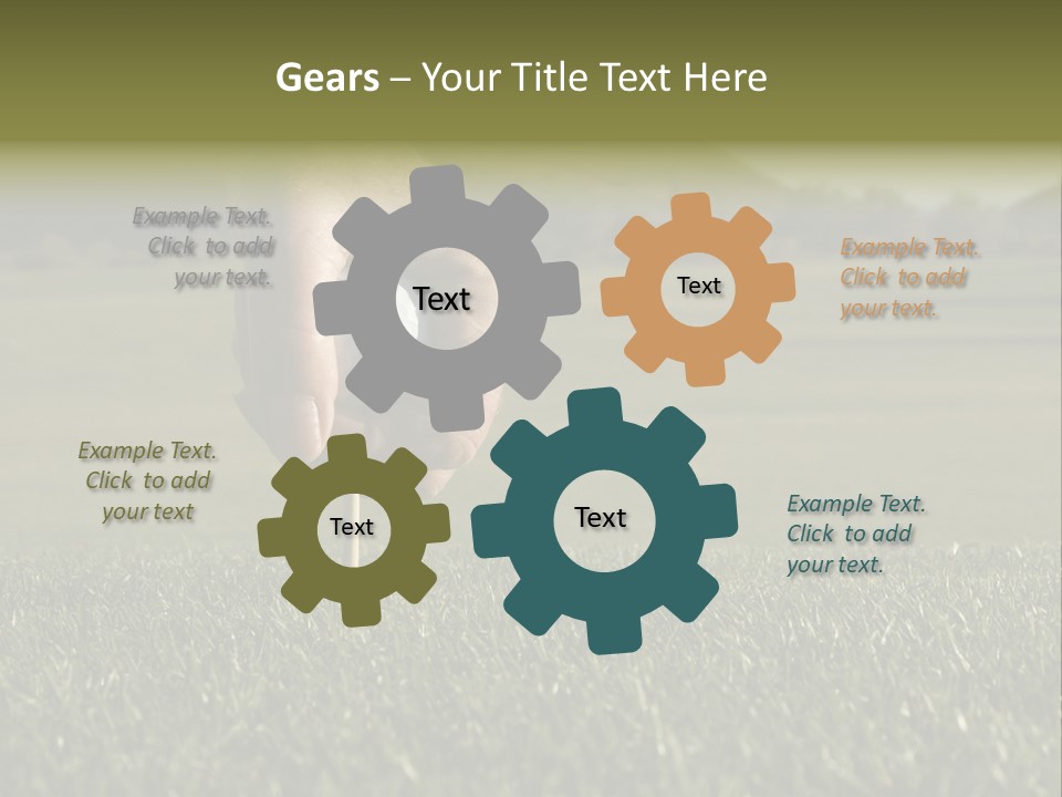 Weekend Clouds Eagle PowerPoint Template
