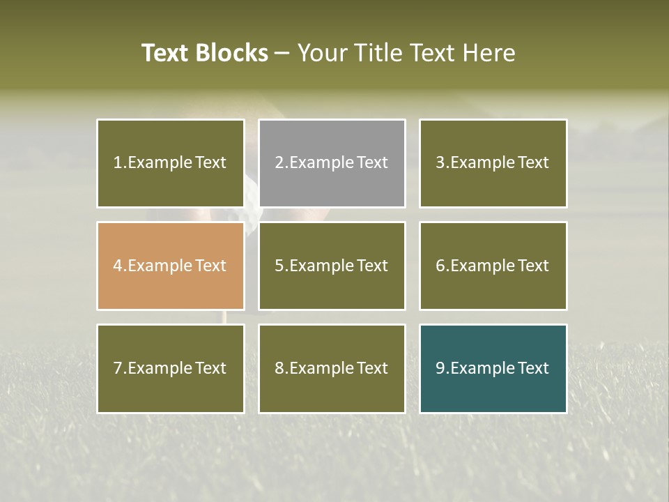 Weekend Clouds Eagle PowerPoint Template