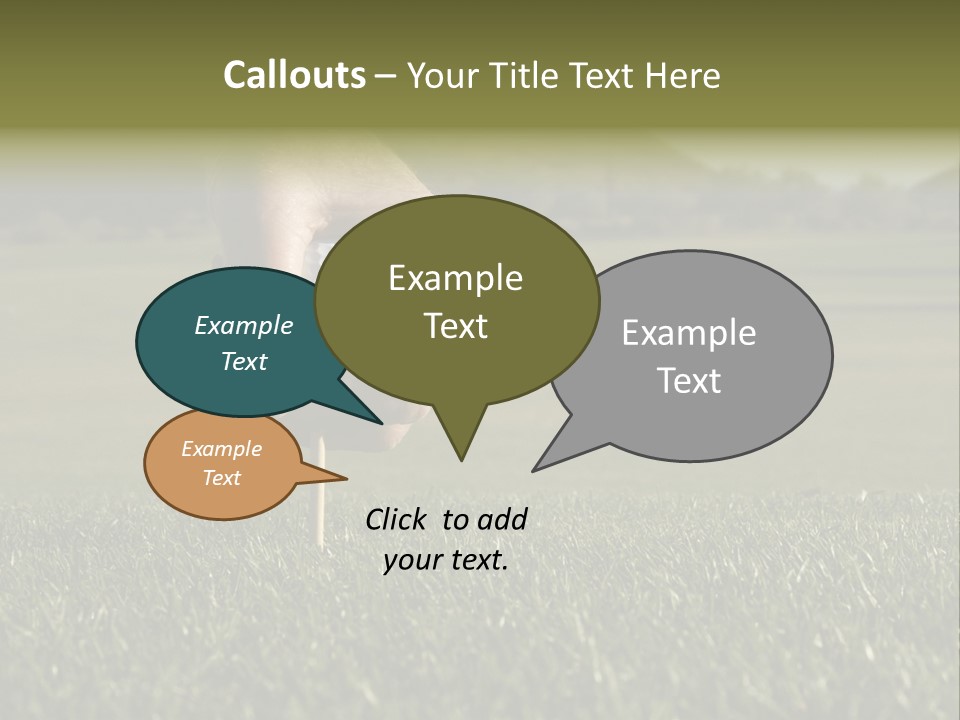 Weekend Clouds Eagle PowerPoint Template