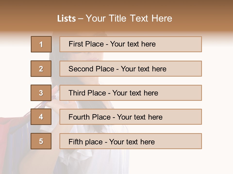 Girl Gift Sale PowerPoint Template
