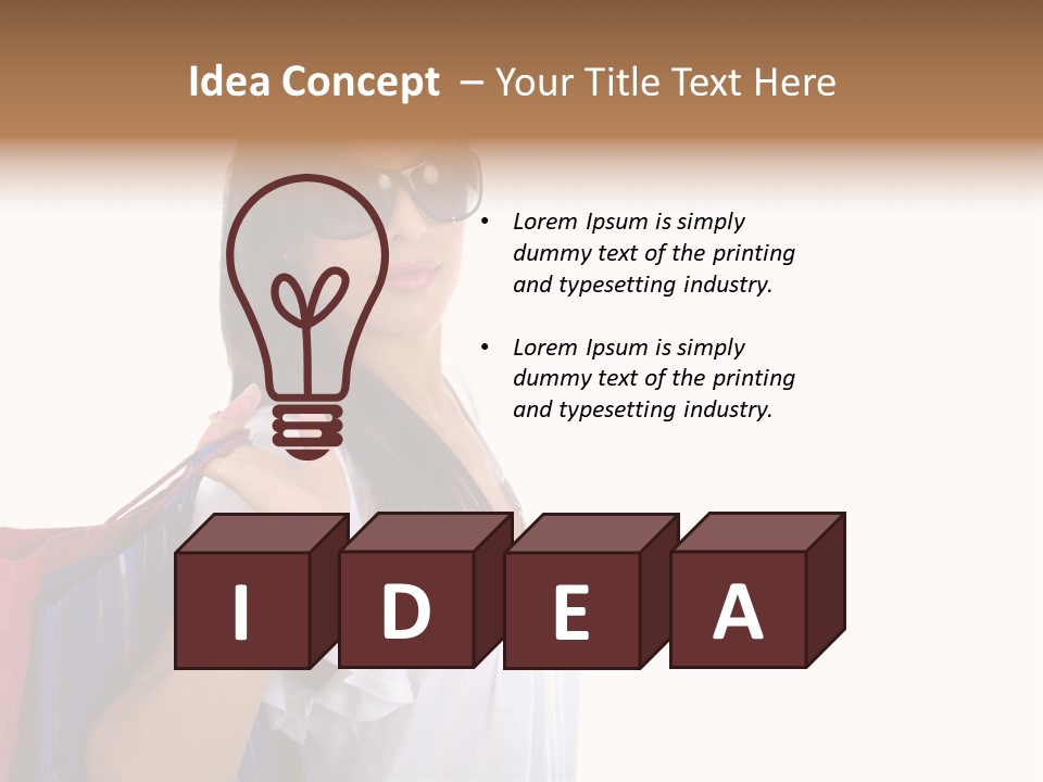 Girl Gift Sale PowerPoint Template