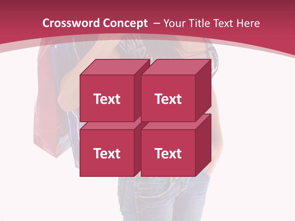 Gift Mall Bag PowerPoint Template