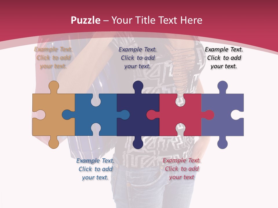 Gift Mall Bag PowerPoint Template