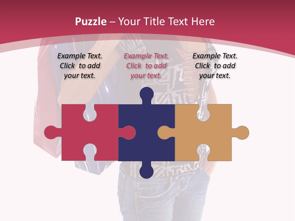 Gift Mall Bag PowerPoint Template