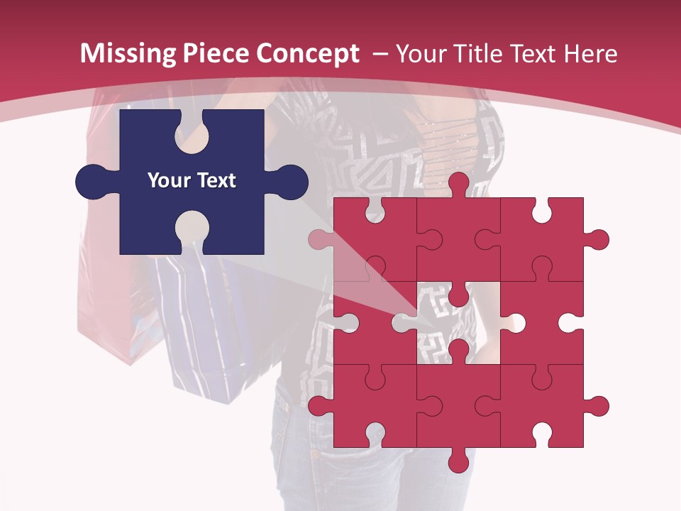 Gift Mall Bag PowerPoint Template