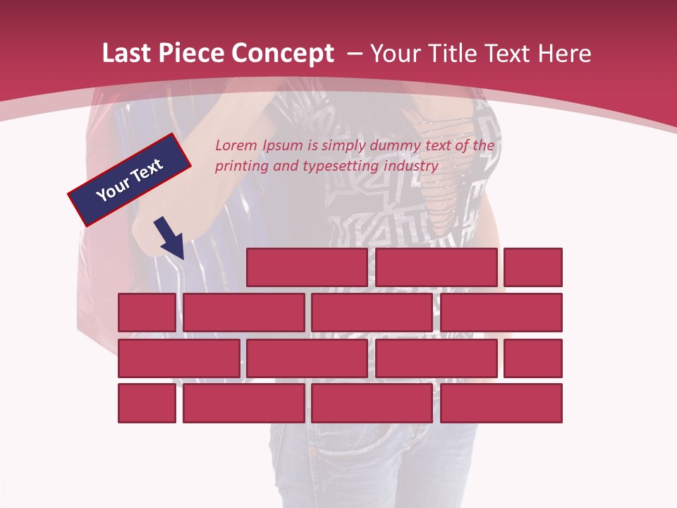 Gift Mall Bag PowerPoint Template