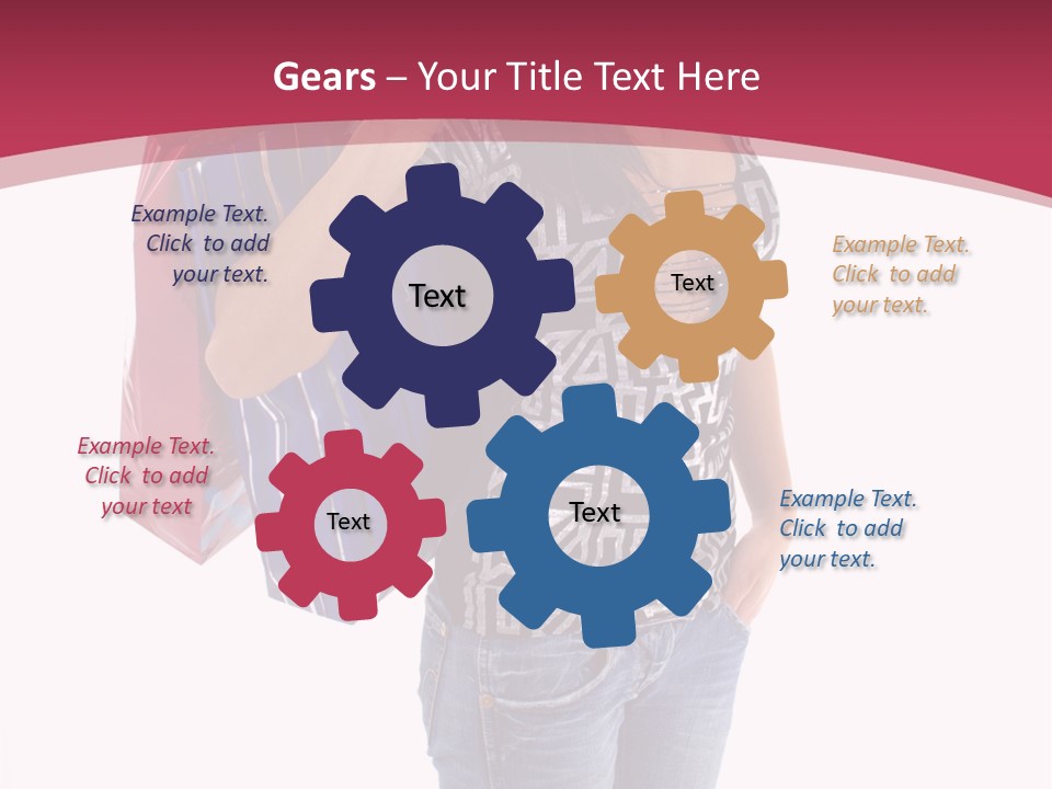 Gift Mall Bag PowerPoint Template