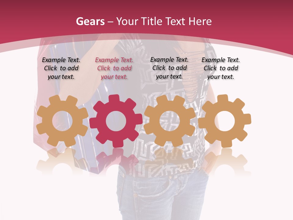 Gift Mall Bag PowerPoint Template