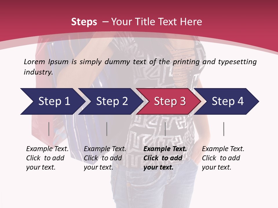 Gift Mall Bag PowerPoint Template